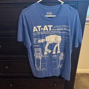 Star Wars Blue AT-AT Design Tee